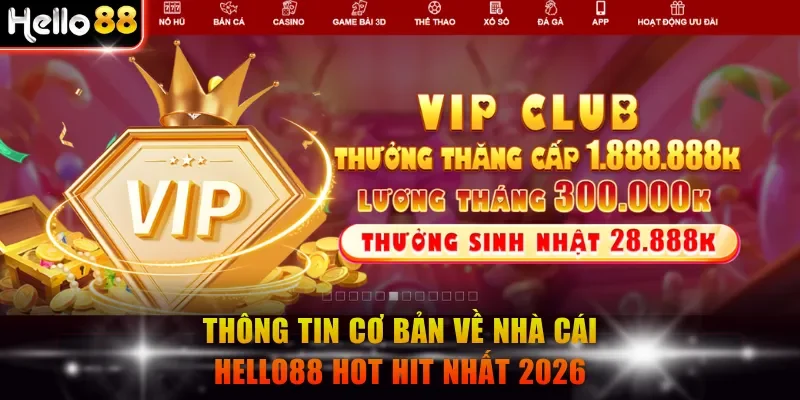 Thông tin cơ bản về nhà cái Hello88 hot hit nhất 2026
